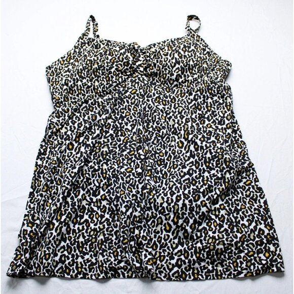 Swimsuits For All Animal Print Swim Dress Swimsuit Size 28 Plus NWT - Picture 1 of 7